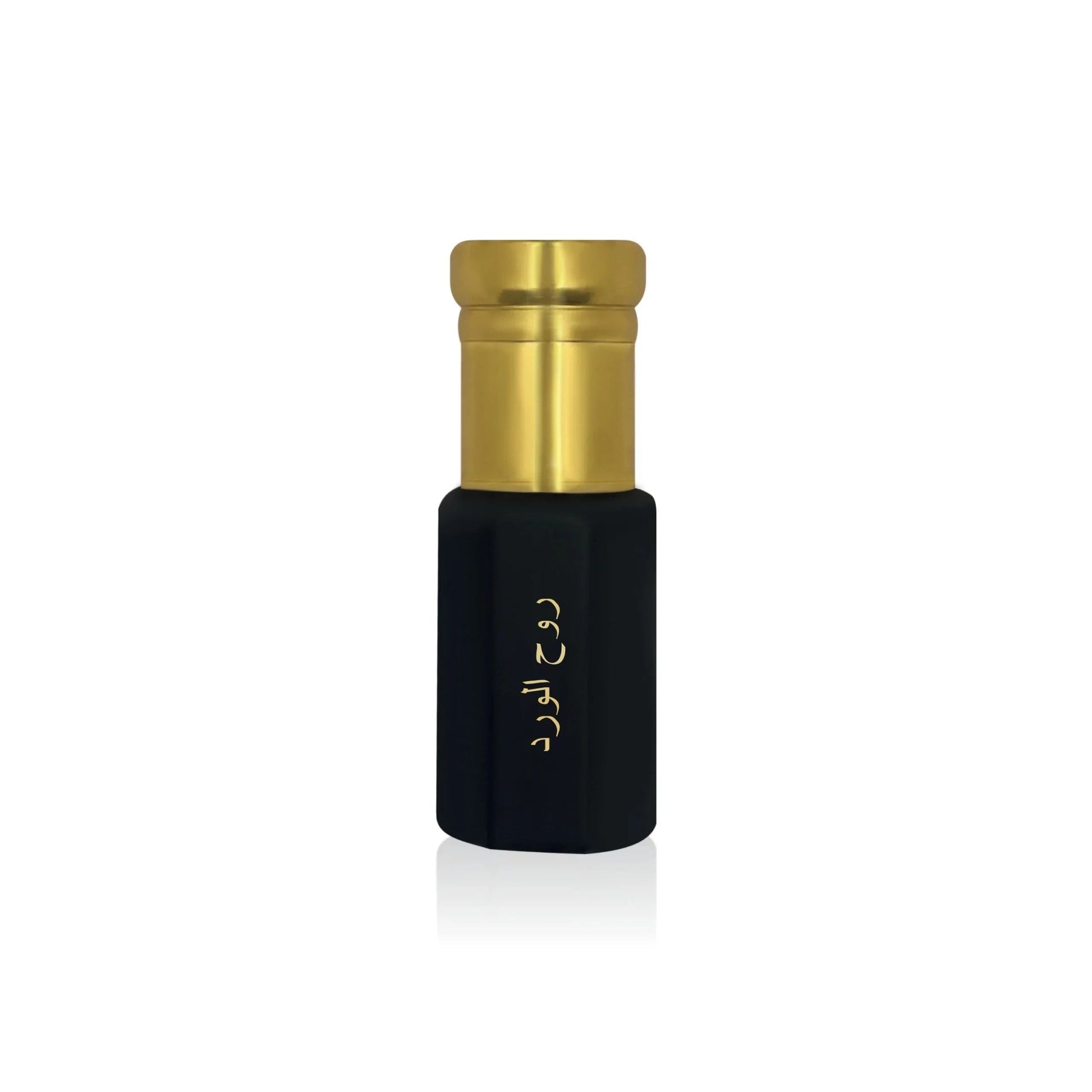 Luxury black and gold Jamr Al Oud perfume bottle with elegant Arabic script