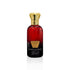 Jamr Al Oud Soul of the Rose luxury perfume bottle with gold cap on white background