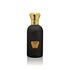 Jamr Al Oud luxury black perfume bottle with gold crown cap, elegant French oriental scent