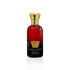 Jamr Al Oud Rosso Scent luxury perfume bottle with gold crown cap on white background