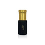Elegant black and gold Jamr Al Oud perfume bottle with Arabic text, luxury fragrance