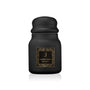 Elegant black Dokhoon Shouq oud perfume jar from Jamr Al Oud Perfumes on white background