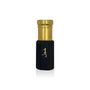 Luxury Jamr Al Oud black and gold perfume bottle with elegant Arabic logo