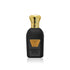 Jamr Al Oud Al Bisht perfume bottle with gold crown cap and black matte finish, luxury scent