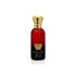 Jamr Al Oud red and gold Khajal hair mist luxury perfume bottle on white background