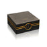 Luxury Jamr Al Oud Gold Oud perfume gift box with elegant black and gold design