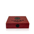 Jamr Al Oud Perfumes luxury red gift box with elegant logo and Arabic text