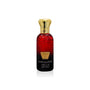 Jamr Al Oud La Rose de Paris luxury red and gold perfume bottle on white background