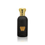 Jamr Al Oud Habaib Musk perfume bottle, matte black with gold crown cap and embossed logo