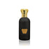 Jamr Al Oud black perfume bottle with gold cap, luxury French oriental fragrance