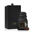 Luxury Jamr Al Oud Dhokoon Jamrah perfume jar and black gift box with oud pieces