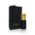 Jamr Al Oud Trade Moutaq body oil in black and gold bottle with luxury gift box