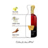 Jamr Al Oud Shouq perfume bottle with bergamot, musk, and tobacco scent notes illustrated.