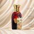 Amarys Perfume by Jamr Al Oud, fragrance notes illustration; Top: Caramel, Lavender; Heart: Jasmine Essence; Base: White Amber.
