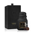 Dokhon Shouky by Jamr Al Oud, black dokhoon jar with its presentation box and incense pieces.