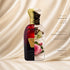 Rosa Mira Perfume by Jamr Al Oud, fragrance notes illustration; Top: Assam Oud Oil; Heart: Cocoa Bean, A Floral Accord; Base: Bulgarian Rose.